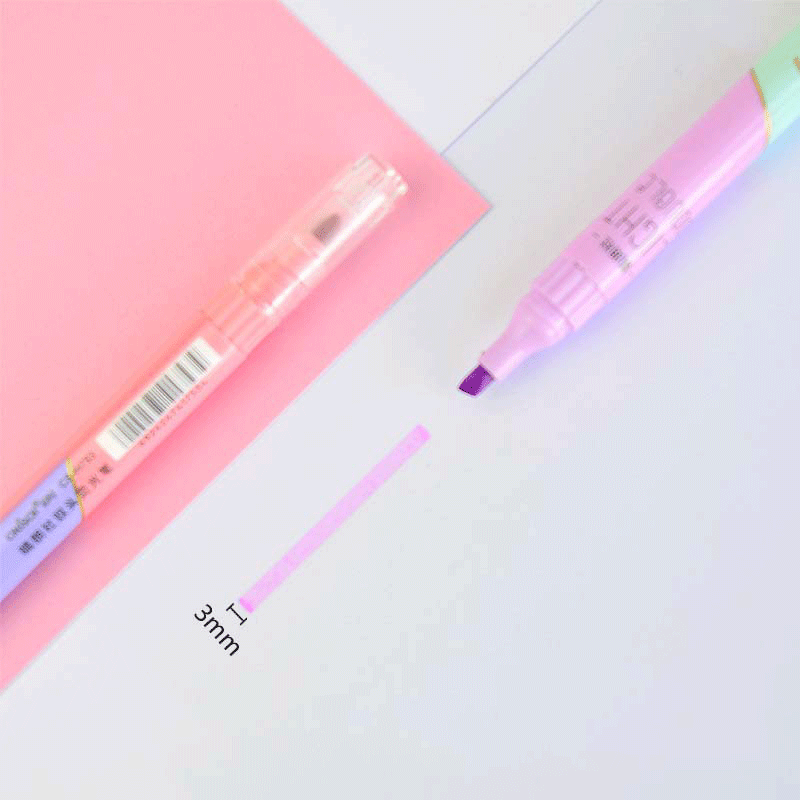 スポーツシューズ,6本,ダブルチップペン,カワイイ,キャンデ - Highlighter Set Pastel のレビューと価格