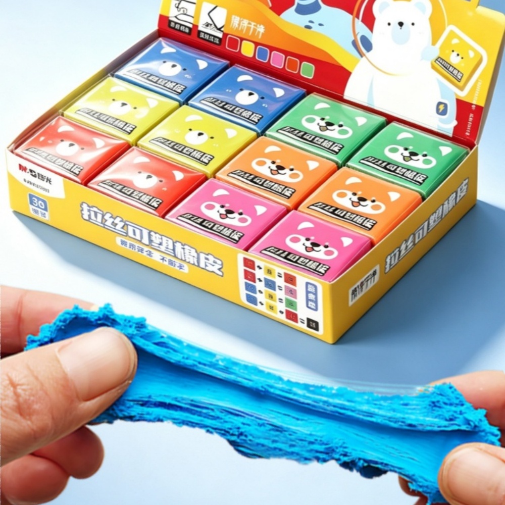 M&G 鉛筆消しゴム 描画アート用練り消しゴム カラフルな消 - Rubber Eraser Kneaded のレビューと価格