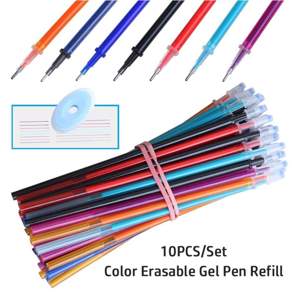 10 ピース/セット 0.5 ミリメートルカラフルなインクゲ - Gel Ink Pen Set のレビューと価格