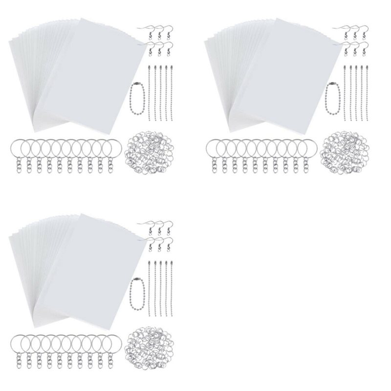 3 セットシュリンキーアート紙熱収縮シートプラスチックキット - Paper Punch 3 Hole のレビューと価格