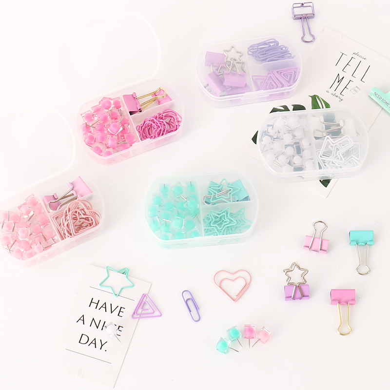 チュチュ coloful バインダークリッププッシュピンペー - Binder Clip Assorted のレビューと価格