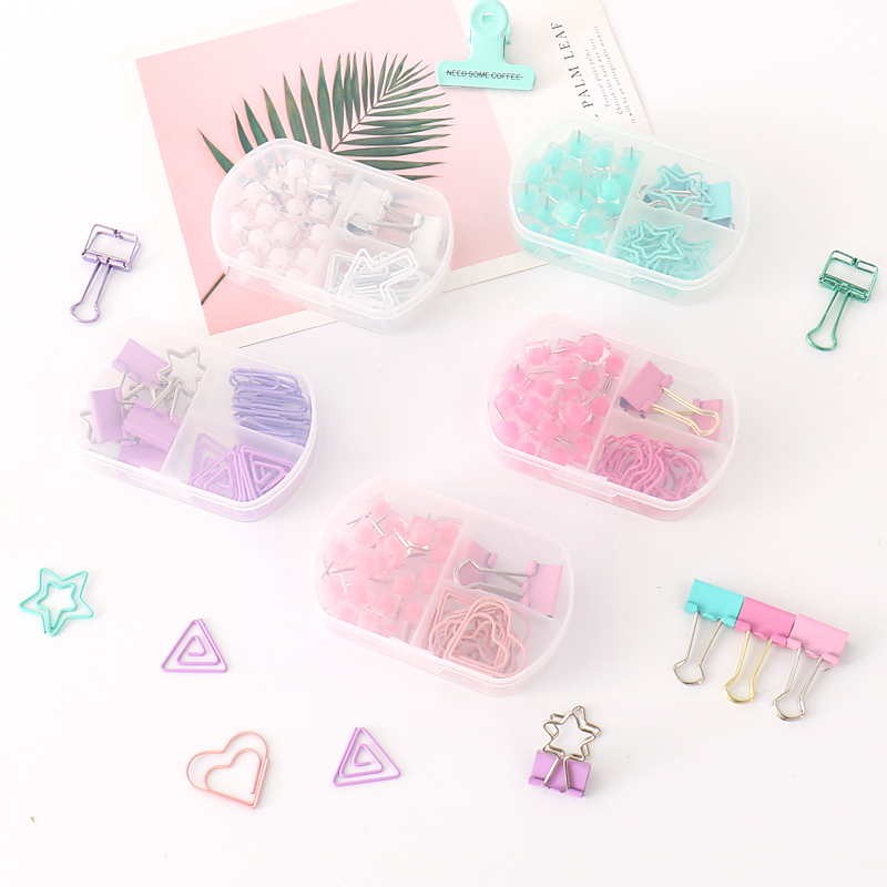 チュチュ coloful バインダークリッププッシュピンペー - Binder Clip Assorted のレビューと価格