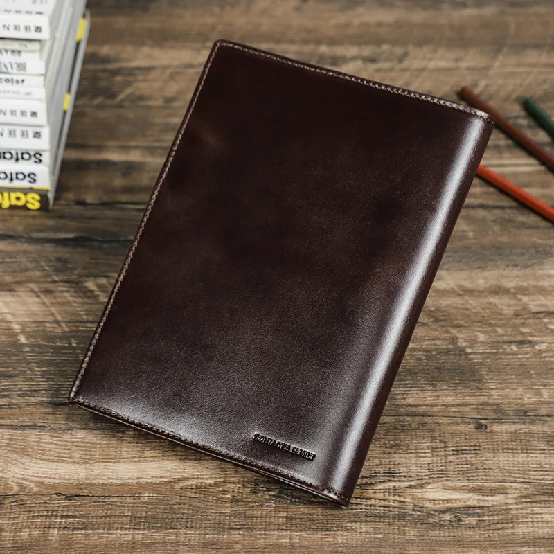 ペンホルダー付き本革ノートブックカバー、手作りのビジネス用品 - Stationery Supply Business のレビューと価格