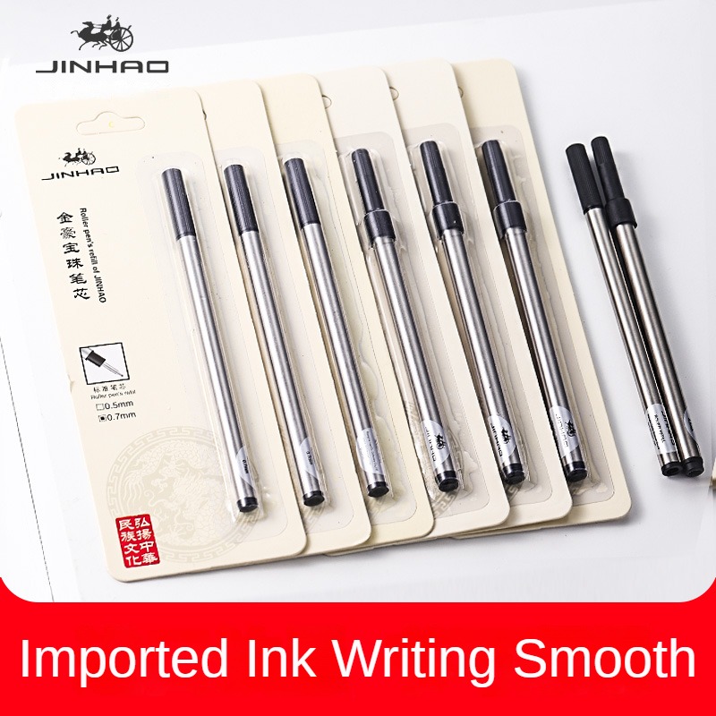 Jinhao-メタルボールペンリフィル、ローラーボールペン、 - Stationery Supply Business のレビューと価格