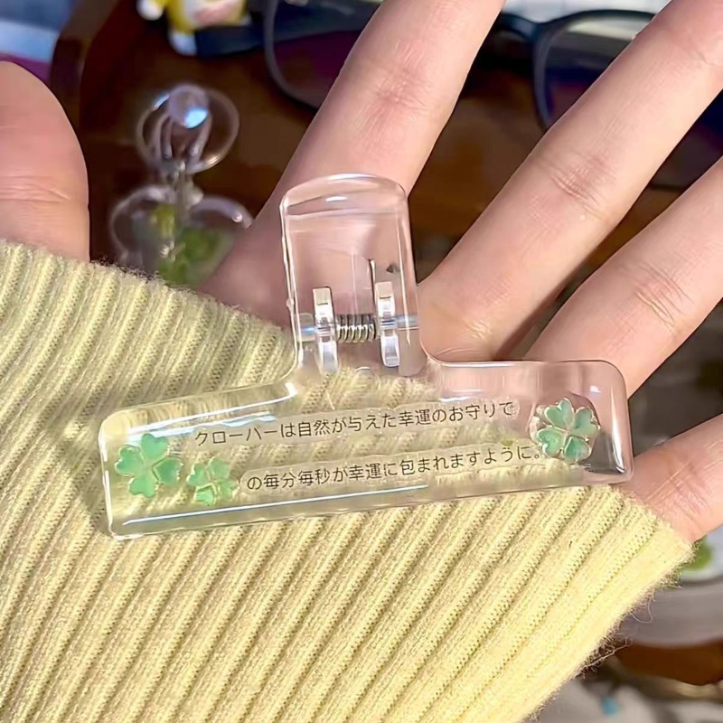 透明アクリルバインダークリップ 漫画の魚のデザイン 透明クリ - Binder Clip Assorted のレビューと価格