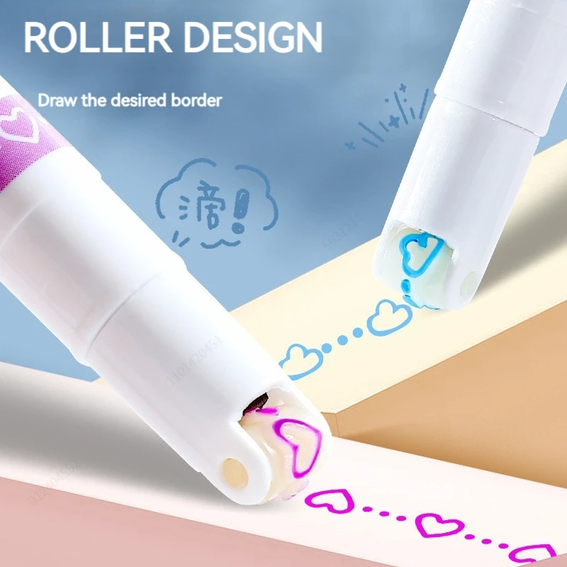 6本セット 花柄ラインシェイプカーブハイライターローラーチッ - Highlighter Set Pastel のレビューと価格