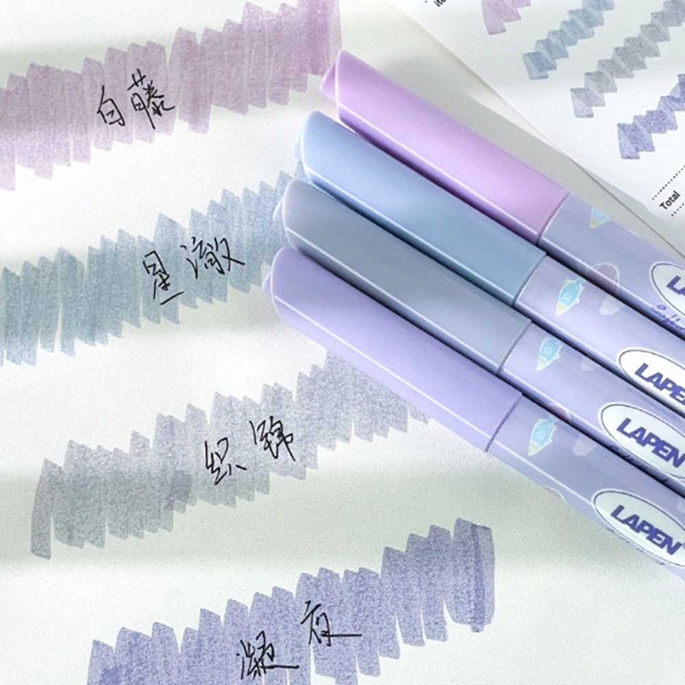 4 個シンプルなソフトヘッド蛍光ペン目の保護かわいい文房具蛍 - Highlighter Set Pastel のレビューと価格
