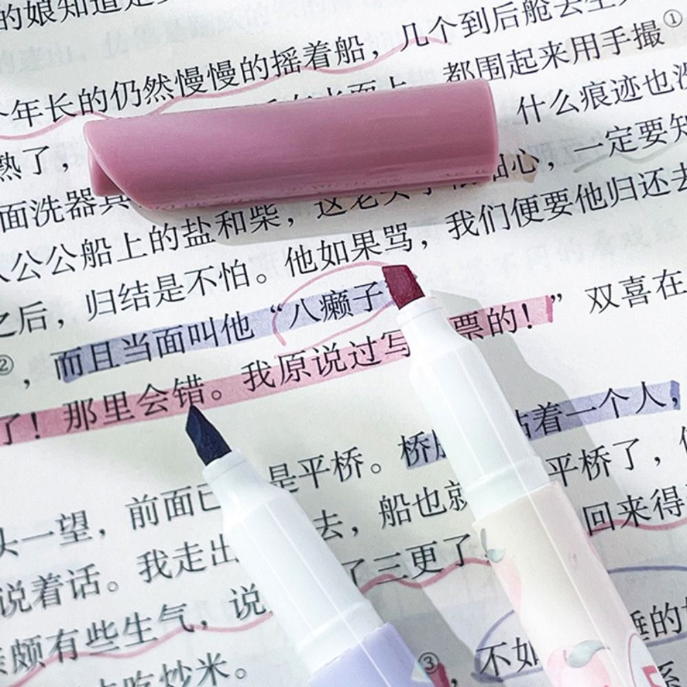 4 個シンプルなソフトヘッド蛍光ペン目の保護かわいい文房具蛍 - Highlighter Set Pastel のレビューと価格