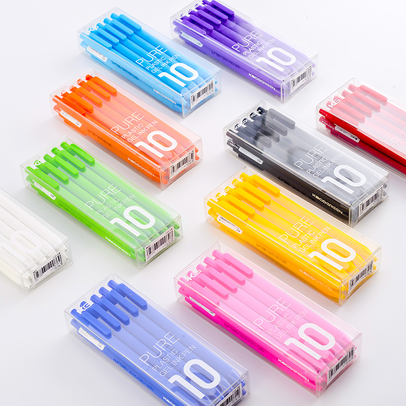 10ピース/パックkacoジェルペンセットサインペン0.5m - Stationery Supply Business のレビューと価格