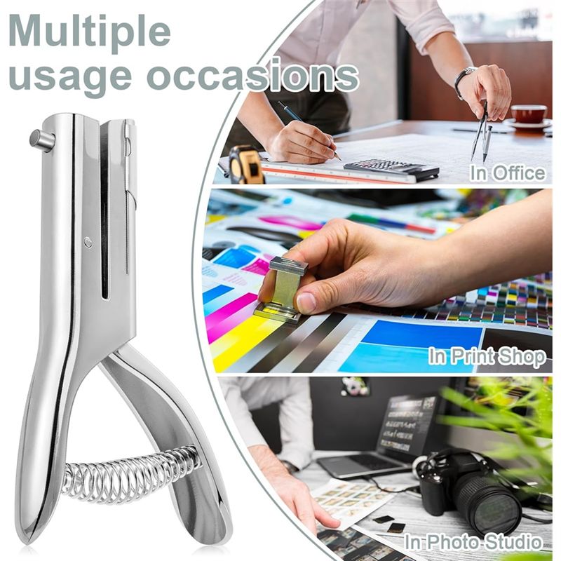 高耐久性ハンドヘルド単穴パンチ、亜鉛合金製、3/8インチ（1 - Paper Punch 3 Hole のレビューと価格